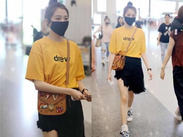 换装后的关晓彤，少女感爆棚