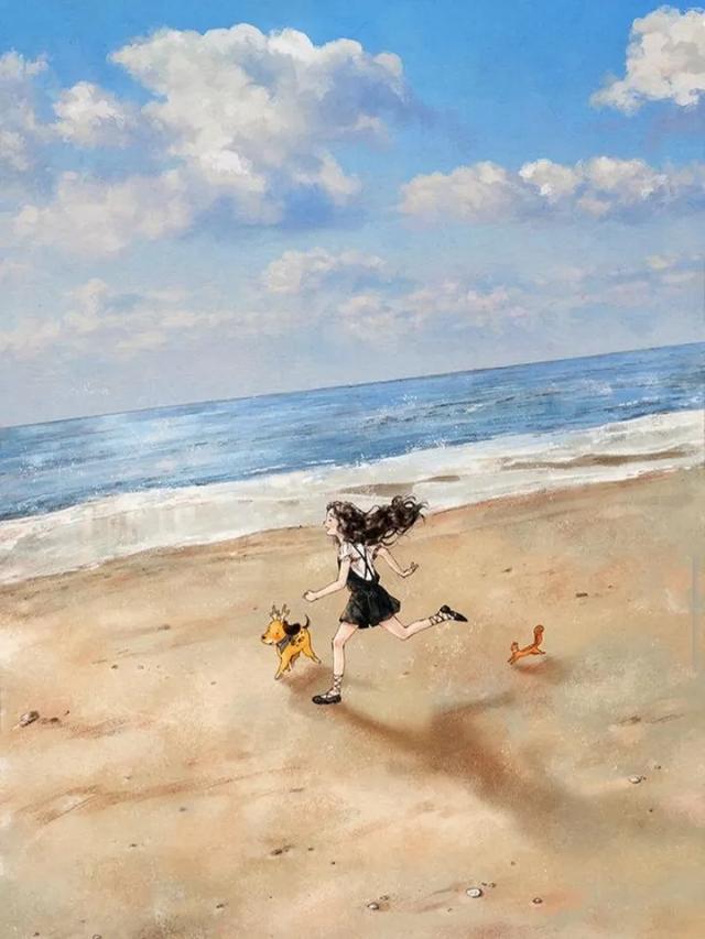 森系插画《森林女孩》韩国插画师Aeppol的插画作品第三期