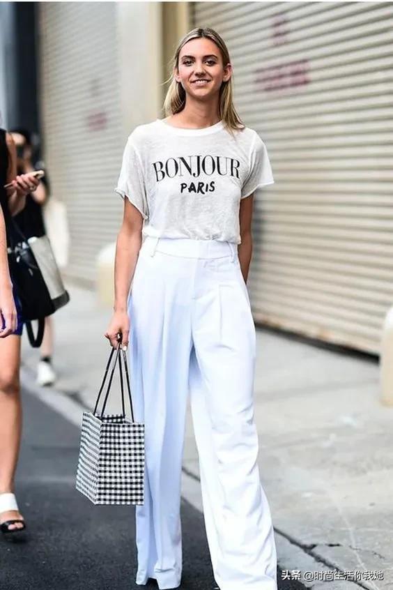 今夏王炸组合“T恤+阔腿”，人人皆能轻松驾驭！让你气质一路飙升
