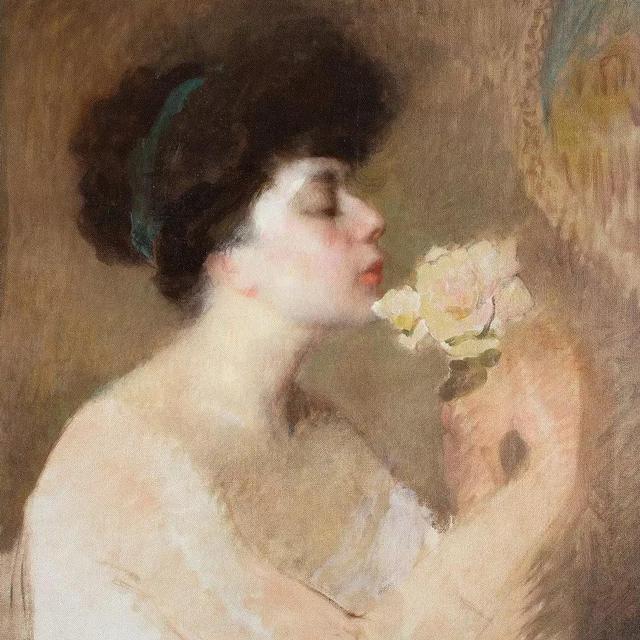 优雅美妇——比利时画家沃特莱特人物油画女性肖像作品欣赏