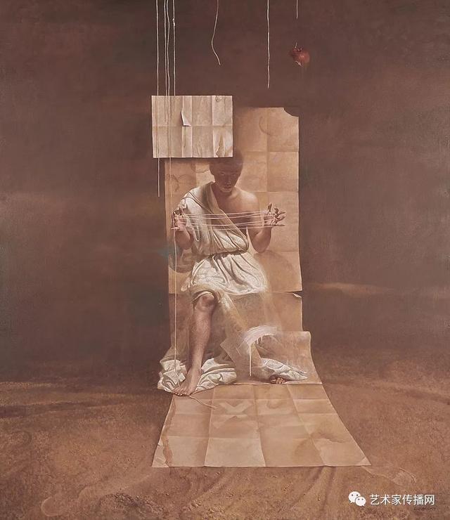 李晓刚用坦培拉油画混合画法画出的人体画，真是惊艳