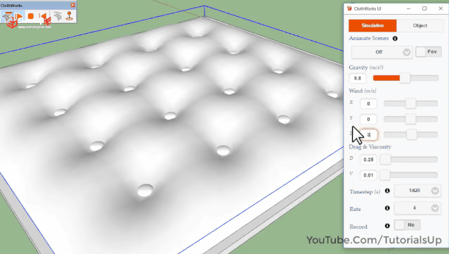 SU建沙发难?一个布料模拟插件就搞定啦