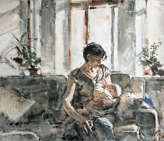 俄罗斯画家尤里·卡留塔的油画美女，优雅而妩媚！