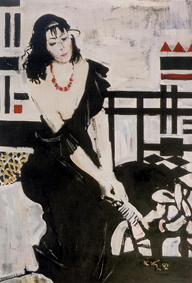 俄罗斯画家尤里·卡留塔的油画美女，优雅而妩媚！