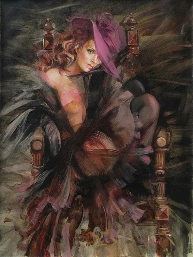 乌克兰天才美女画家，画少女人体惊艳脱俗，网友：百看不厌