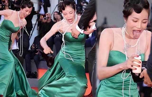 肩带崩断、裙下走光,这些女明星走红毯的社死瞬间,画面太尴尬了