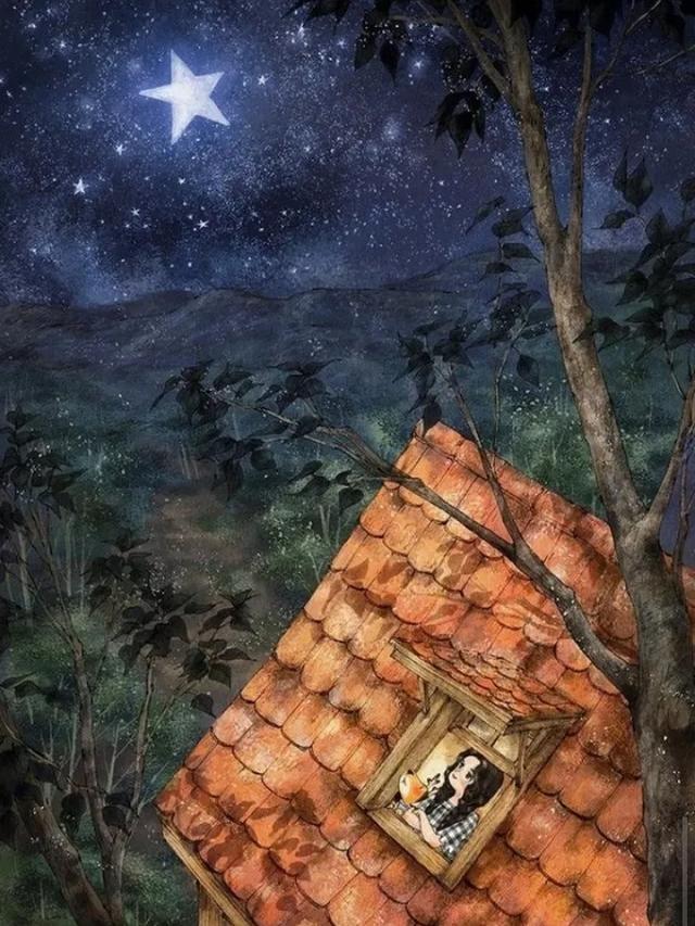 森系插画《森林女孩》韩国插画师Aeppol的插画作品第三期