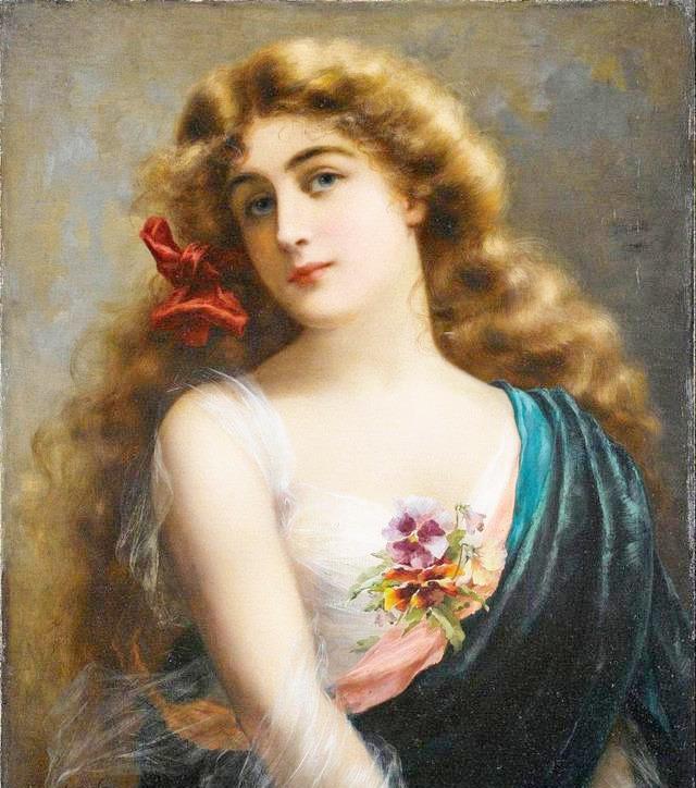 美女人体油画：妖娆抚媚，纯净动人，典雅静美，带你一路看尽