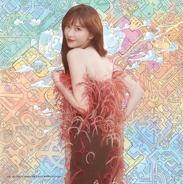 47岁林志玲产后拍写真,穿镂空透明长裙超大胆,身材火辣超级性感