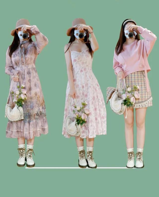 森林系女孩的春日穿搭