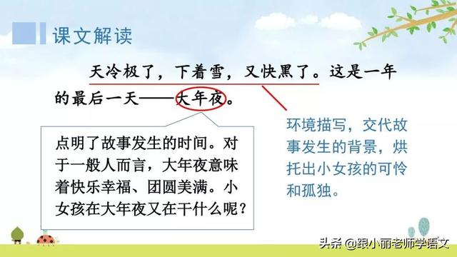 统编版三年级语文上册第8课《卖火柴的小女孩》知识点+图文解读