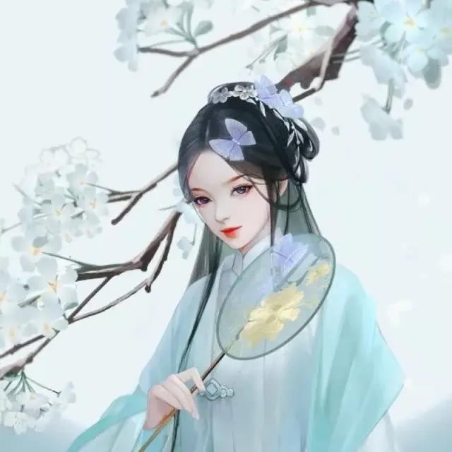 女生头像丨个性绿色系小仙女头像