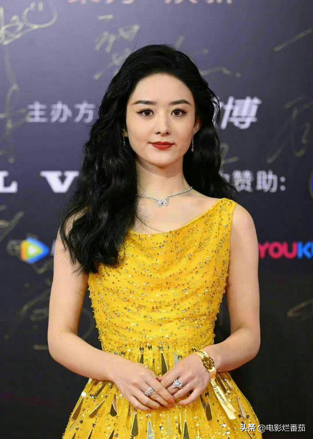 红毯夜，张天爱白裙惊艳，杨颖若隐若现，殷桃压轴女王范十足