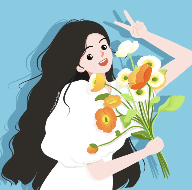 简直是萌妹天花板，超萌且治愈的Q版小女孩插画，看起来十分软萌