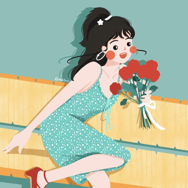 简直是萌妹天花板，超萌且治愈的Q版小女孩插画，看起来十分软萌