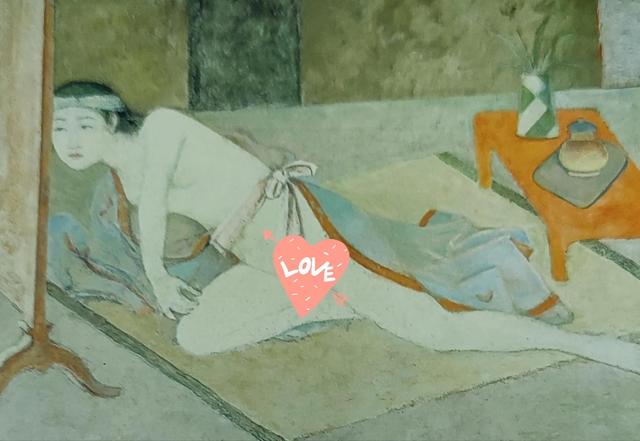 欣赏姿色美艳的日本女性形体油画,了解法国画家浪漫的艺术情缘