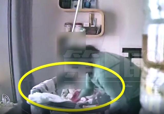 愤怒！保姆掌掴抱摔刚出生40天女婴，视频记录下全过程