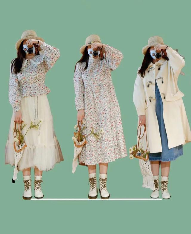 森林系女孩的春日穿搭