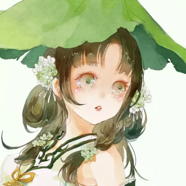 女生头像丨个性绿色系小仙女头像