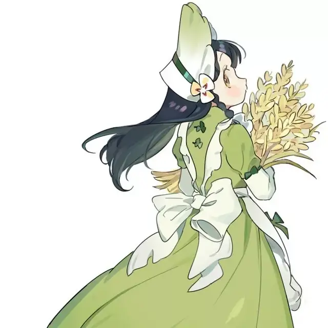 女生头像丨个性绿色系小仙女头像