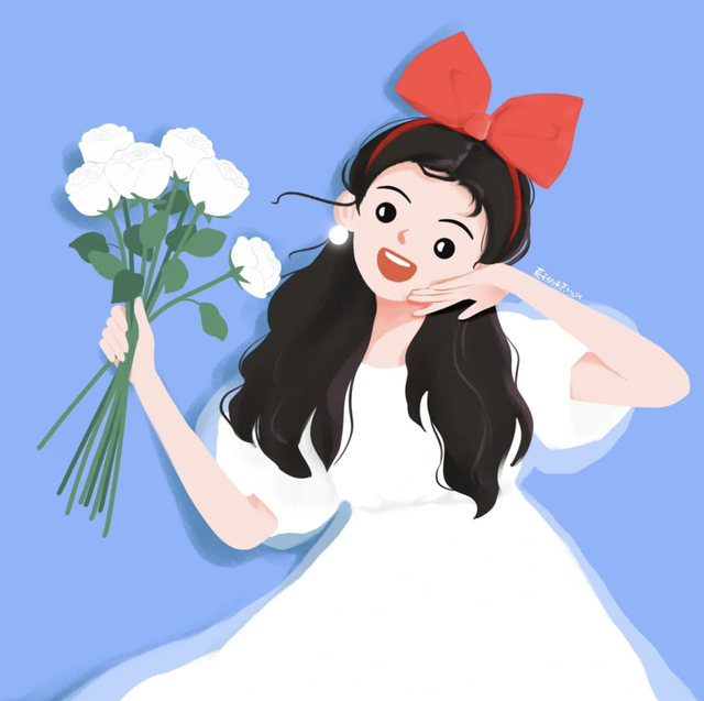 简直是萌妹天花板，超萌且治愈的Q版小女孩插画，看起来十分软萌