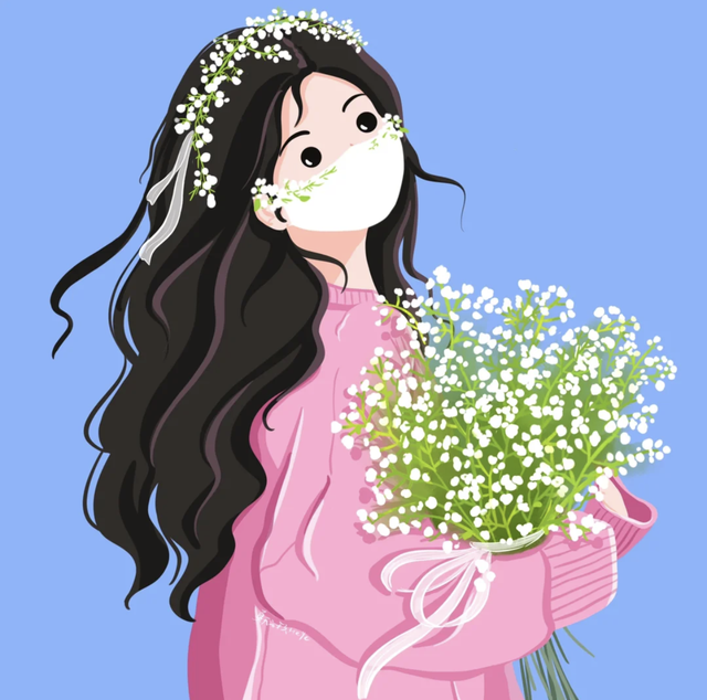 简直是萌妹天花板，超萌且治愈的Q版小女孩插画，看起来十分软萌