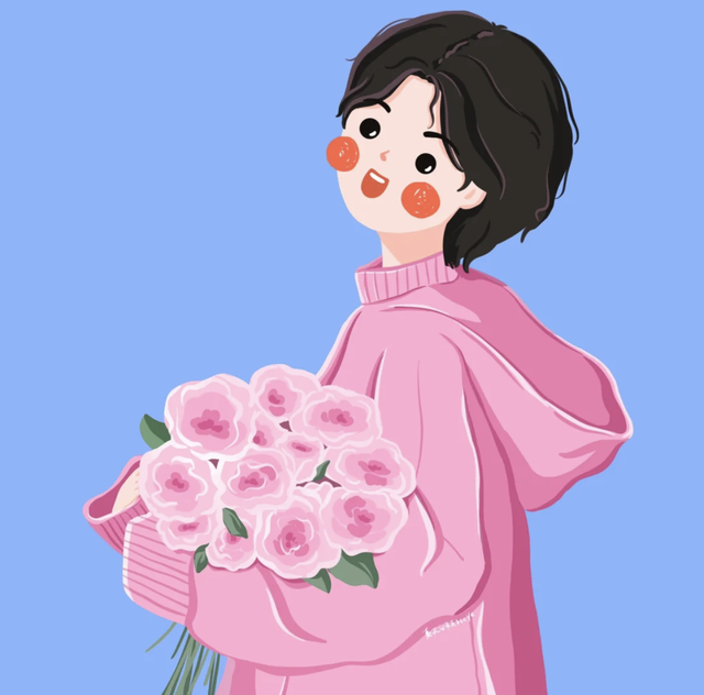 简直是萌妹天花板，超萌且治愈的Q版小女孩插画，看起来十分软萌