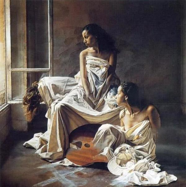 匈牙利超现实主义画家艾斯特凡·桑多菲人体油画欣赏