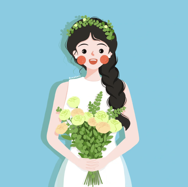 简直是萌妹天花板，超萌且治愈的Q版小女孩插画，看起来十分软萌