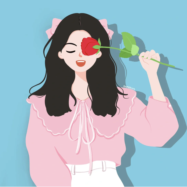 简直是萌妹天花板，超萌且治愈的Q版小女孩插画，看起来十分软萌