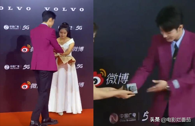 红毯夜，张天爱白裙惊艳，杨颖若隐若现，殷桃压轴女王范十足