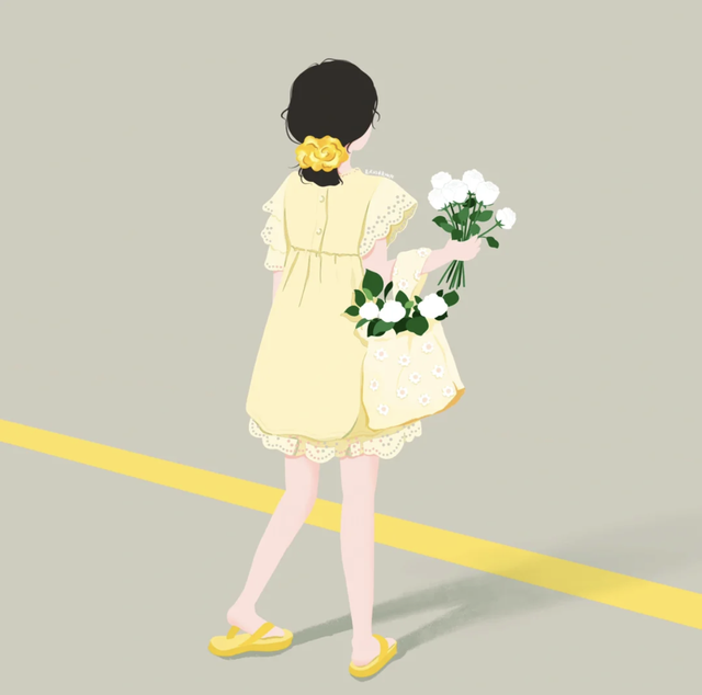 简直是萌妹天花板，超萌且治愈的Q版小女孩插画，看起来十分软萌