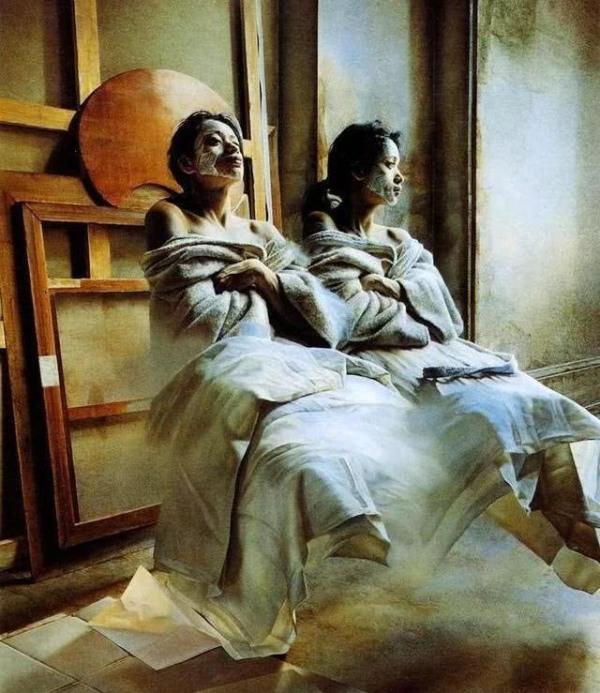 匈牙利超现实主义画家艾斯特凡·桑多菲人体油画欣赏