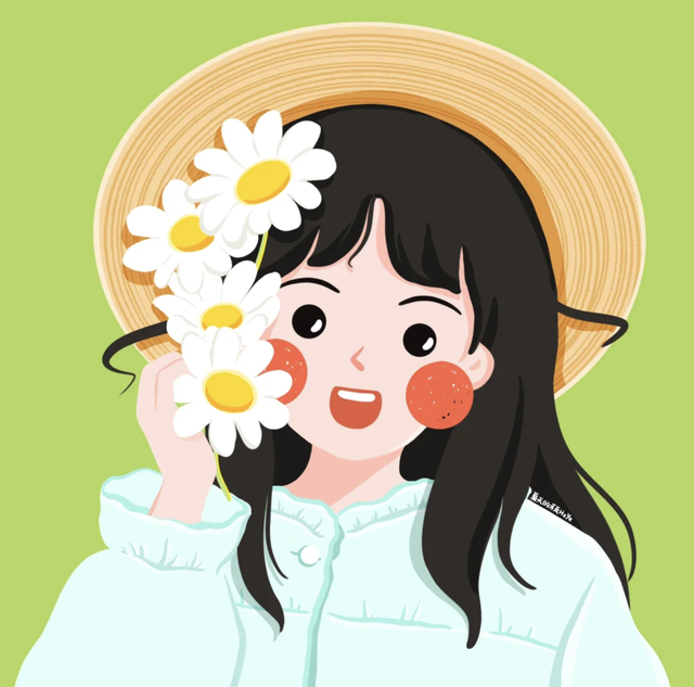 简直是萌妹天花板，超萌且治愈的Q版小女孩插画，看起来十分软萌