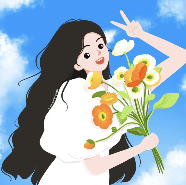 简直是萌妹天花板，超萌且治愈的Q版小女孩插画，看起来十分软萌