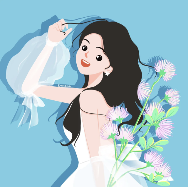 简直是萌妹天花板，超萌且治愈的Q版小女孩插画，看起来十分软萌