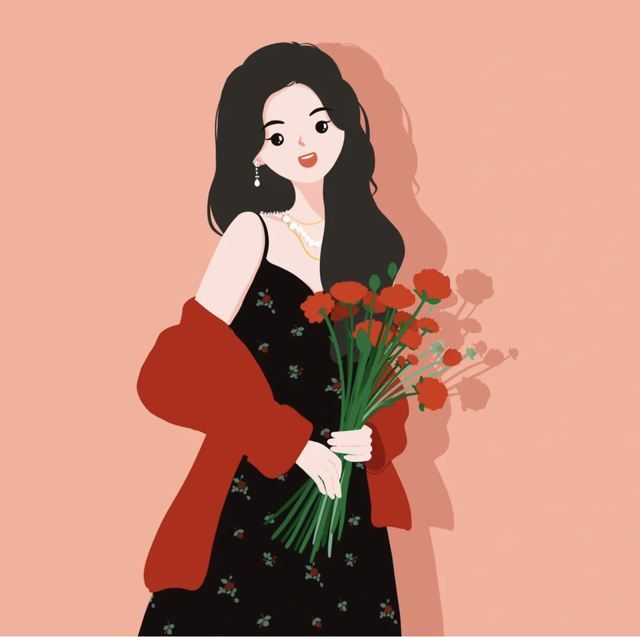 简直是萌妹天花板，超萌且治愈的Q版小女孩插画，看起来十分软萌