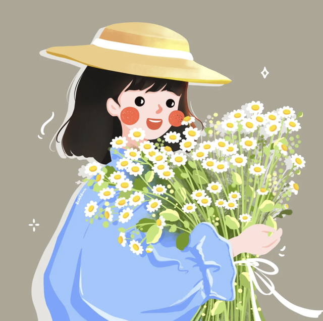 简直是萌妹天花板，超萌且治愈的Q版小女孩插画，看起来十分软萌