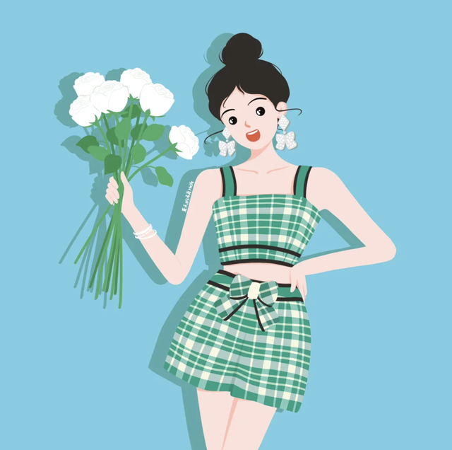 简直是萌妹天花板，超萌且治愈的Q版小女孩插画，看起来十分软萌