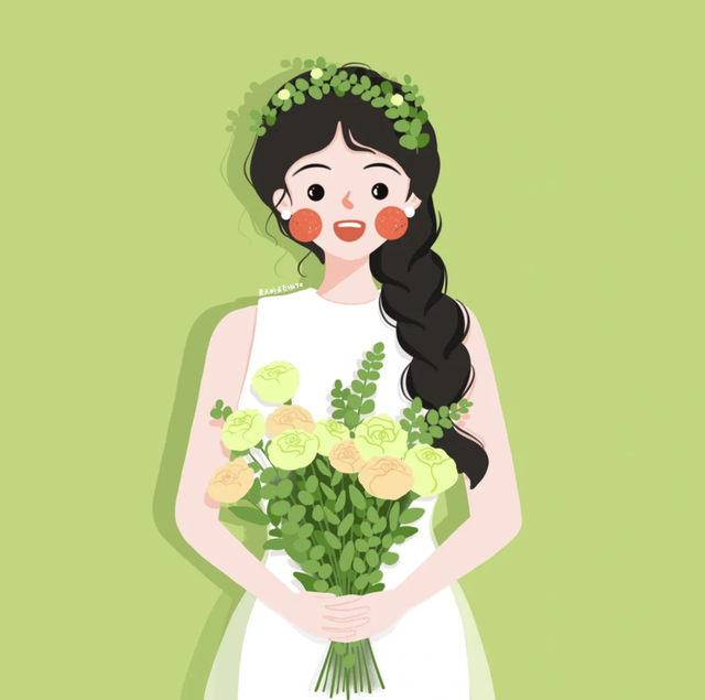 简直是萌妹天花板，超萌且治愈的Q版小女孩插画，看起来十分软萌