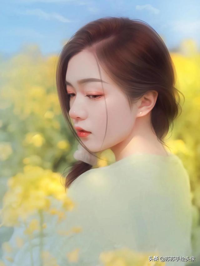 换个头像吧,清纯唯美的女生头像,网友纷纷夸赞