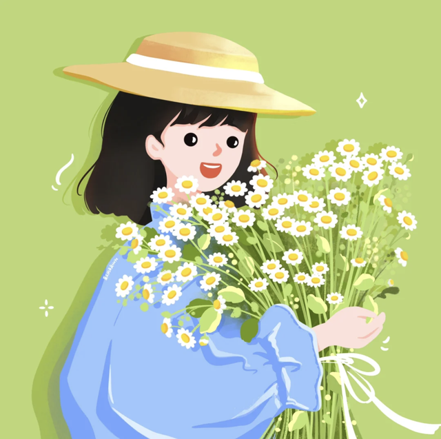 简直是萌妹天花板，超萌且治愈的Q版小女孩插画，看起来十分软萌