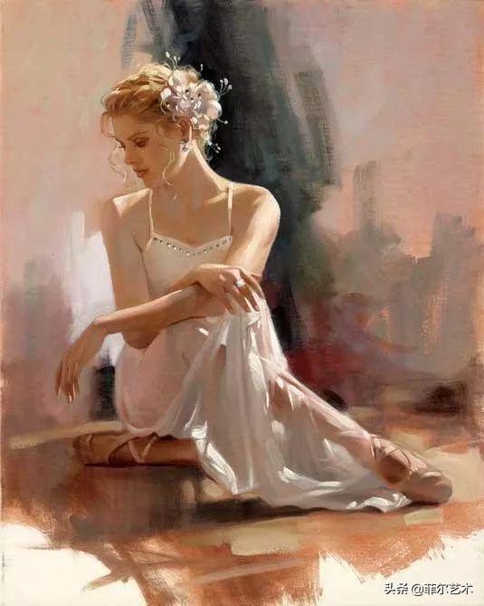 阳光般的美感，美国人体油画中那些青春靓丽的女子