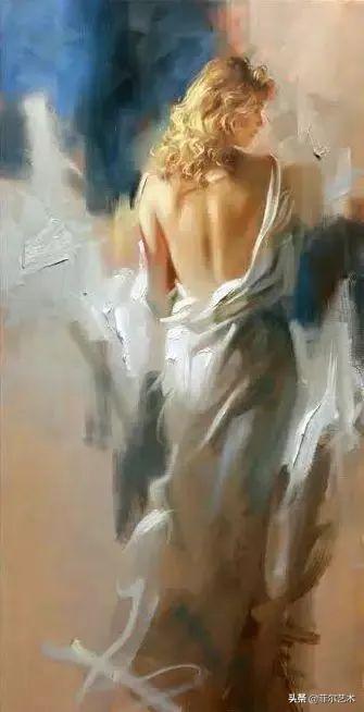 阳光般的美感，美国人体油画中那些青春靓丽的女子