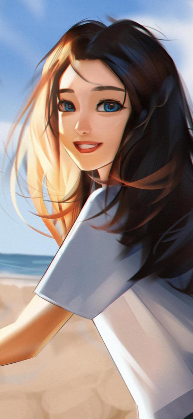 超美氛围感女生插画壁纸,是气质让你独特