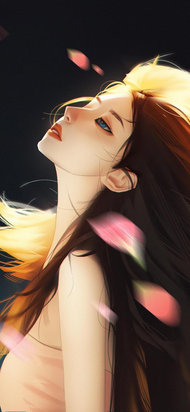 超美氛围感女生插画壁纸,是气质让你独特