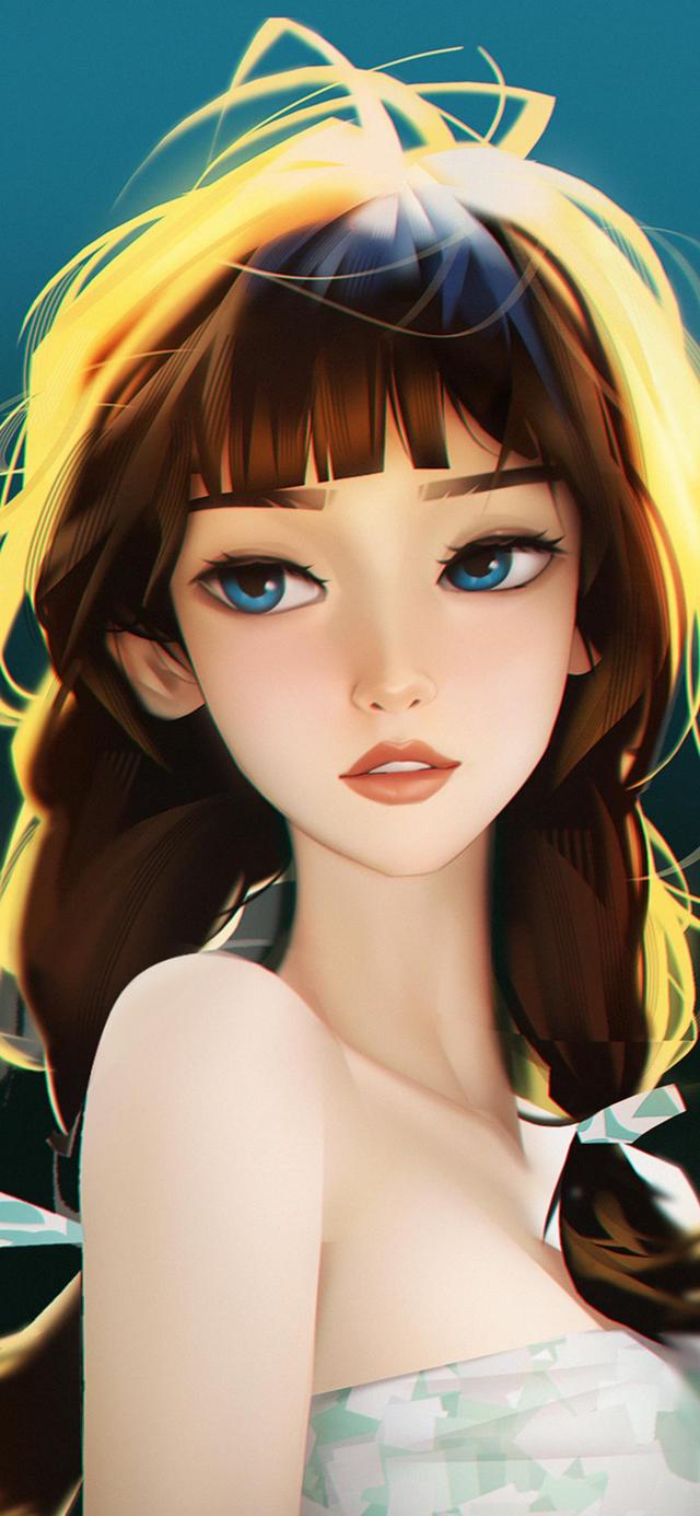 超美氛围感女生插画壁纸,是气质让你独特