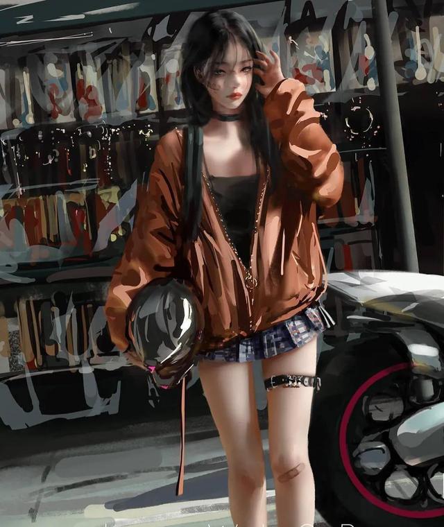 76张动漫插画,画中的女孩各有风格