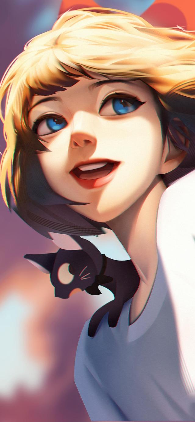 超美氛围感女生插画壁纸,是气质让你独特