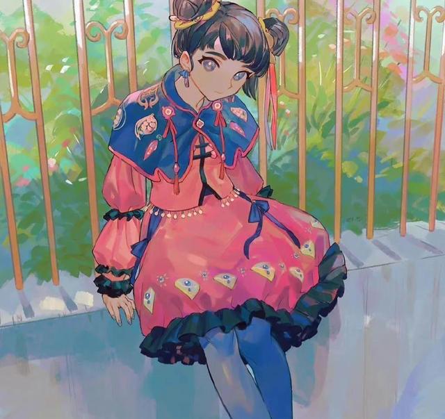 76张动漫插画,画中的女孩各有风格